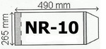 Okładki na podręcznik  A4  regulowane nr 10 - 265 mm/ x 490 mm -  (paczka =50 szt)