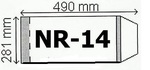 Okładki na podręczniki  A4 regulowane  NR 14 - 281 mm x 490 mm - (paczka = 50 SZT.)