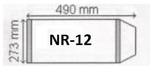 Okładki na podręcznik  A4 regulowane nr 12 - 273 mm x 490 mm  (paczka = 25 szt)