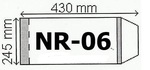 Okładki na podręczniki B5 regulowane  NR 6 - 245 mm x 430 mm   (paczka = 50 szt)