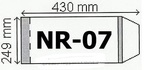 Okładki na podręcznik B5  regulowane nr 7 - 249 mm x 430 mm  (paczka = 25 szt)