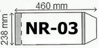 Okładki na podręczniki  B5 regulowane NR 3 - 238 mmx /460 mm   (paczka =25 SZT.)