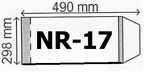 Okładki na podręczniki  A4 regulowane nr 17 - 298 mm x 490 mm -  (paczka = 50 szt)