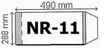 Okładki na podr A4 regulowane nr 11  - 268 mm x 490 mm - ( paczka = 50 szt.)