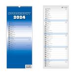 Kalendarz ścienny 2024 Slim notatnikowy miesięczny