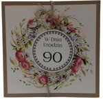 Karnet 90 Urodziny KW RR EKO MIX