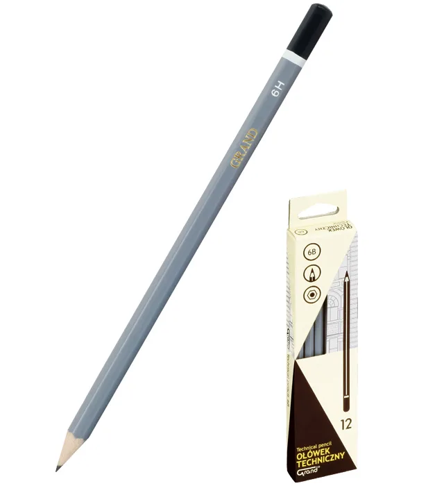 Ołówek techniczny H 12szt