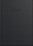 Kalendarz książkowy A5 dzienny 2024 Standard czarny