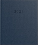 Kalendarz książkowy A5 dzienny 2024 Standard granat