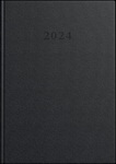 Kalendarz książkowy A4 dzienny 2024 Standard czarny