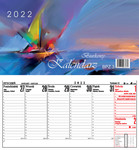 Kalendarz biurkowy 2024 poziomy 13,5x26cm
 BPZ3