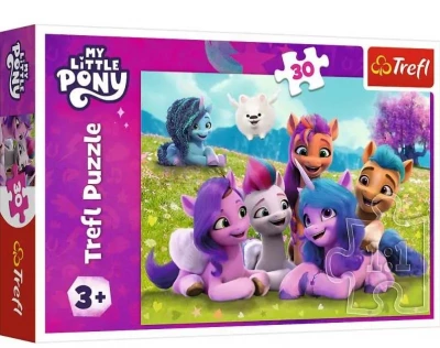 Puzzle 30 elem Przyjacielskie koniki Pony