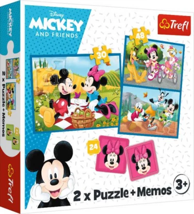 Puzzle 2w1 + memos Disney