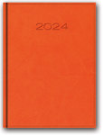 Kalendarz książkowy A5 2024 pomarańczowy