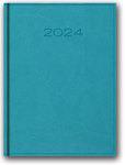 Kalendarz książkowy A5 2024 turkusowy
