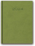 Kalendarz książkowy A5 2024 jasny zielony
