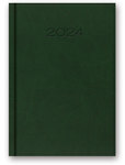 Kalendarz książkowy B6 2024 zielony