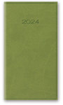 Kalendarz kieszonkowy A6 2024 jasny zielony