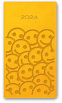 Kalendarz kieszonkowy relief A6 2024 Viviela żółty
