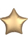 Balon foliowy gwiazda 45cm złota satyna na hel lub powietrze (luz)
