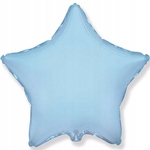 Balon foliowy gwiazda 45cm niebieska na hel lub powietrze (luz)