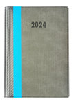 Kalendarz książkowy A5 dzienny 2024 K2
 okładka skóropodobna, szyta, wycięte registry
