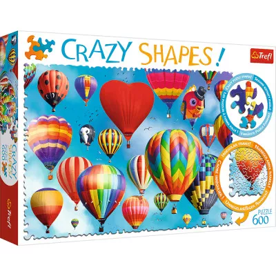 Puzzle 600 elem Crazy shapes - Kolorowe balony