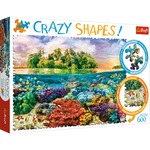 Puzzle 600 elem Crazy shapes - Tropikalna wyspa