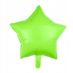 Balon foliowy gwiazda 45cm zielona na hel lub powietrze (luz)