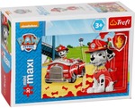 Puzzle miniMaxi 20 elem Pojazdy Ratunkowe Psi Patrol