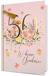 Karnet B6 HM-200 50 Urodziny pastelowe, kwiaty HM-200-2961
