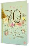 Karnet B6 HM-200 70 Urodziny pastelowe, kwiaty HM-200-2963