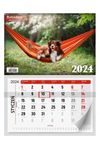 Kalendarz ścienny miesięczny Lux 2024 mix