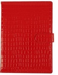 Kalendarz książkowy B5 z zapięciem 2024 tygodniowy Krokodyl czerwony
