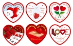 Karnet Walentynki serce mix