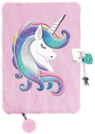 Pamiętnik z kłódką 3D włochacz A5 96 kartek My little friend Unicorn