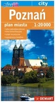 Plan miasta mapa Poznań plastik