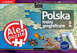 Puzzle 200 elem z planszą edukacyjną Polska krainy geograficzne