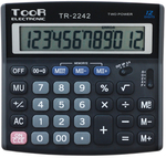 Kalkulator biurowy TOOR TR-2242 - 12 pozycji podwójna pamięć