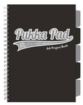 Kołozeszyt Pukka Pad A4 Project Book Black & Grey kratka czarny