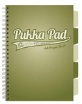 Kołozeszyt Pukka Pad A4 Project Book Olive Green kratka oliwkowy
