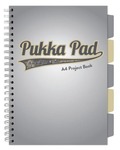 Kołozeszyt Pukka Pad A4 Project Book Grey Design kratka szary