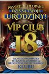 Karnet 18 Urodziny męskie VIP club JCX140