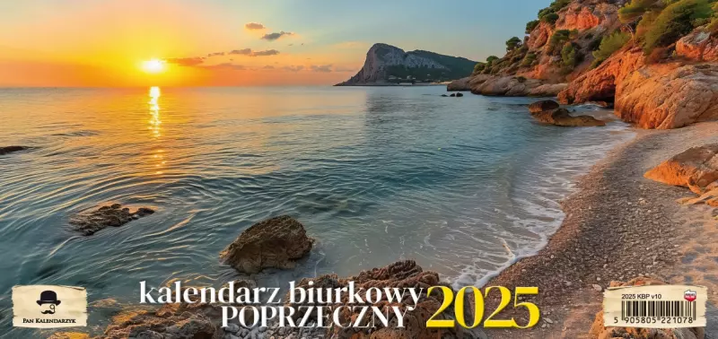 Kalendarz biurkowy 2025 poprzeczny
 KBP-V