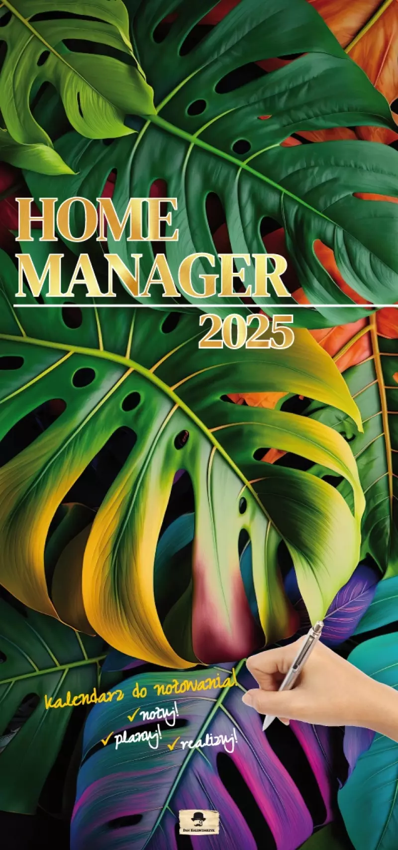 Kalendarz paskowy szeroki 2025 Home manager