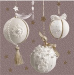 Serwetki Lunch Daisy BN - Charming Baubles on Dusty Pink SDGW019002