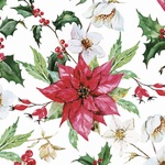 Serwetki Lunch Daisy BN - Watercolour Poinsettia SDGW020401