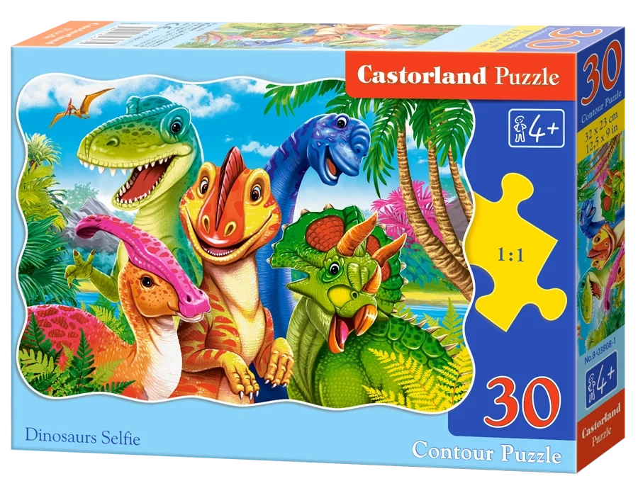 Puzzle 30 elem. Dinosaurs Selfie