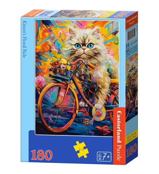 PUZZLE 180 EL. KITTENS FLORAL RIDE