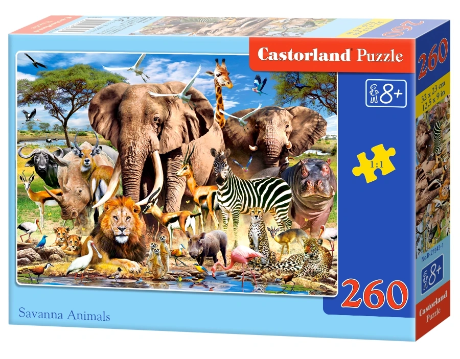 Puzzle 260 elem. Savanna animals